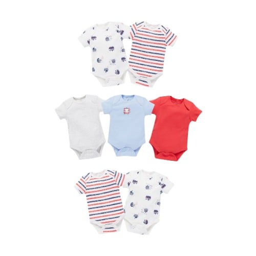 Boys Tonal Bodysuit - Pack Of 7