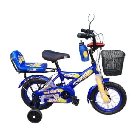 Simba Children's Bicycle With Training Wheels - Blue - 12-inch