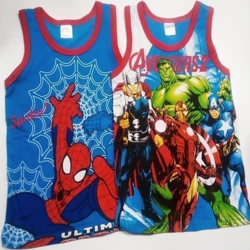 3pcs Cartoon Characters Boys Colourful Singlet
