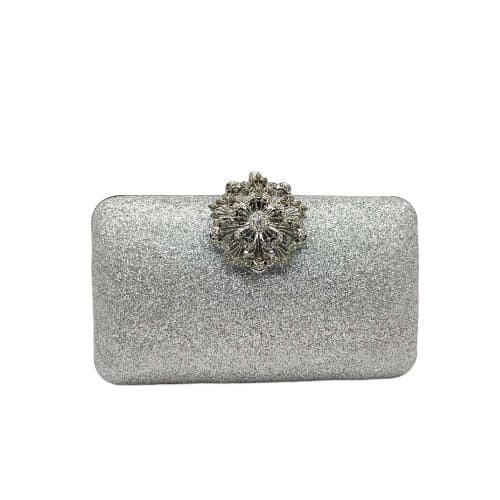 Sparkly Clutch Purse 1 - Silver