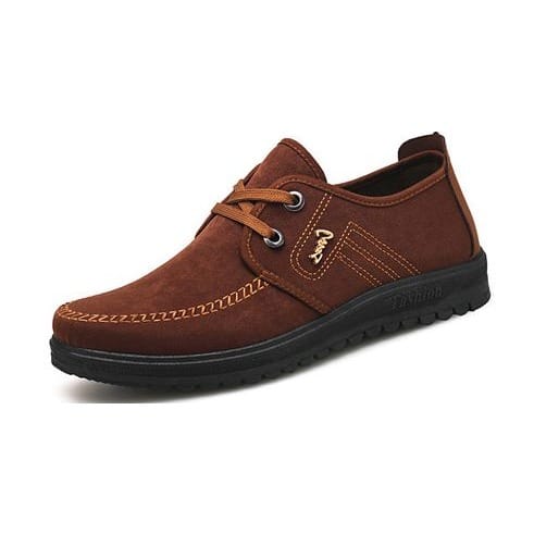 Unisex Fabric Sneakers -Brown