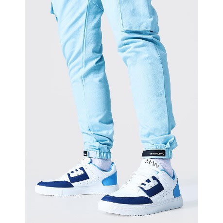 Colour Block Trainers -Blue