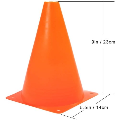 Outdoor Football Training Equipment Boundary Markers Lightweight Soccer Cone
