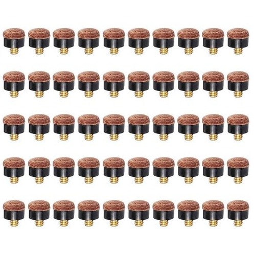 Snooker Screw Tips - 10mm - 50 Pieces
