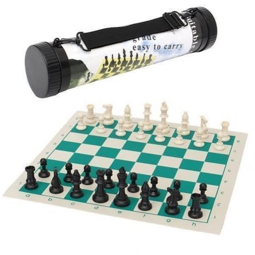 Portable Tournament Chess Game - Plastic Pieces
