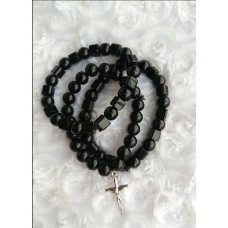 3 In 1 Unisex Cross Pendant Beaded Bracelet