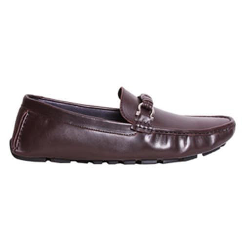 Unique Chain Driver Shoe - Brown - MSH-2665