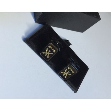 Men's Piece Cuff Links - Black