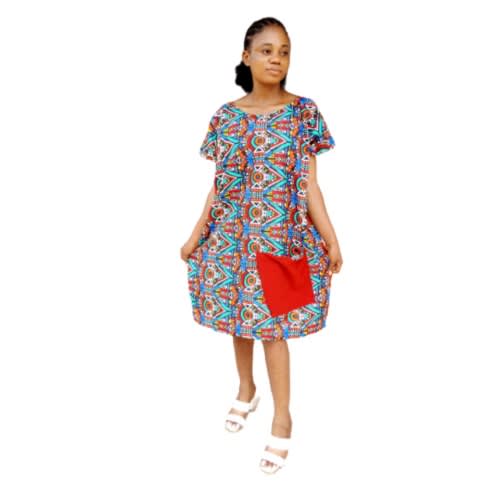 Faidadl Ankara Dress - kente