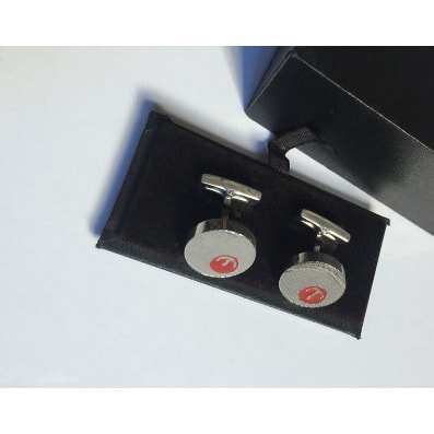 Men's Steel Cuff Links - Silver
