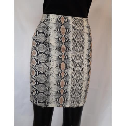 Snake Print Mini Skirt