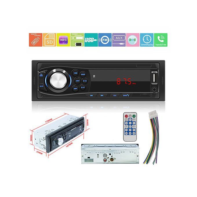 New Product 12V Universal Car Bluetooth Mp3 Player Supports TF Card U Disk FM Car Radio