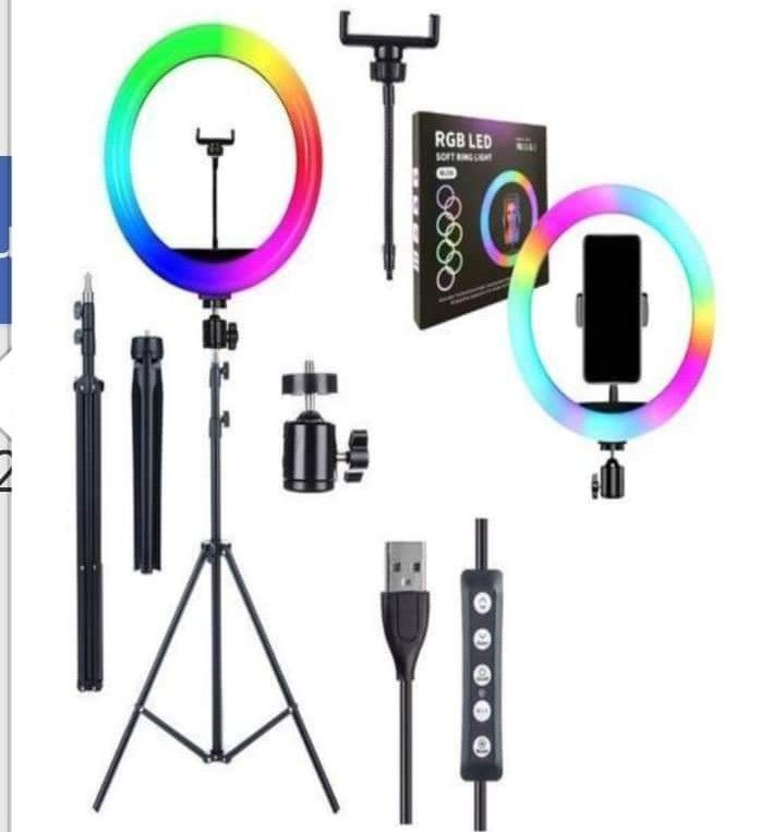 12 Inch RGB Fill Light Self Photo Beauty Colorful Ring Lamp