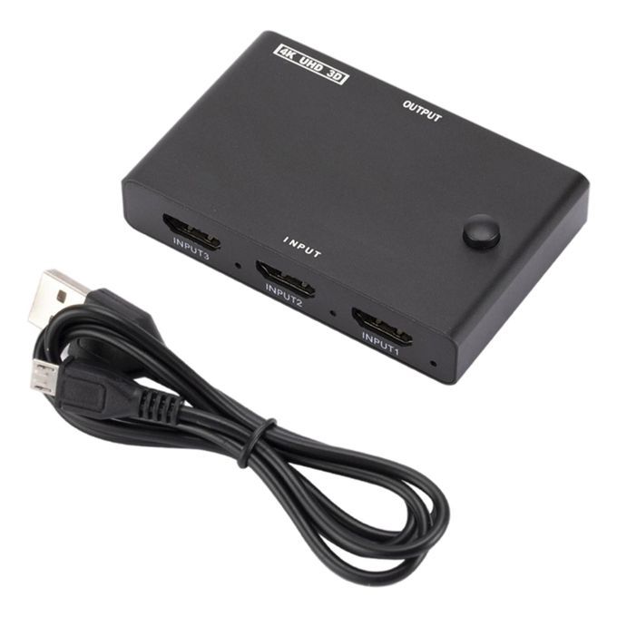 3 In 1 Out HDMI Switch 4K 2K Stable Transmission For PC Projectors