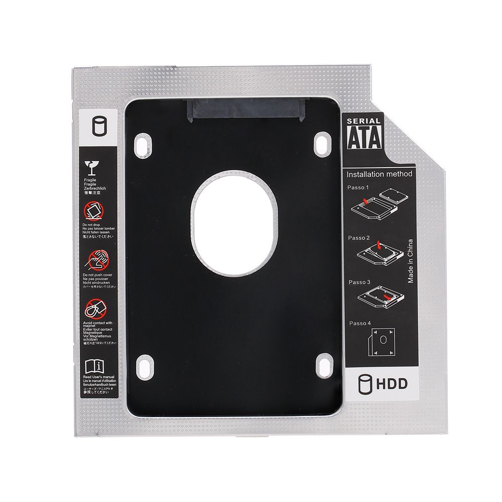 Aluminum Alloy SATA3.0 2nd HDD Caddy 9.5mm 2.5 Inch SSD HDD