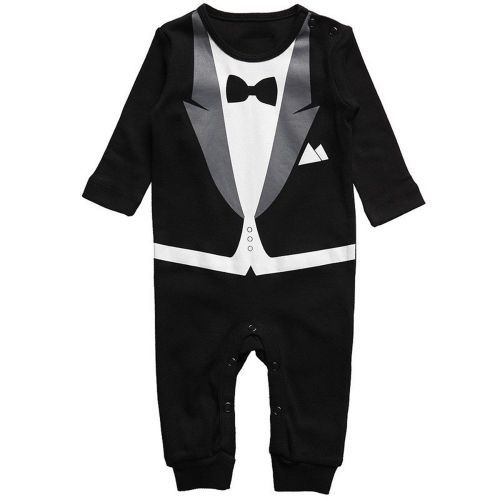 Baby Jumpsuit One-piece Set Gentleman Romper Kids Suit