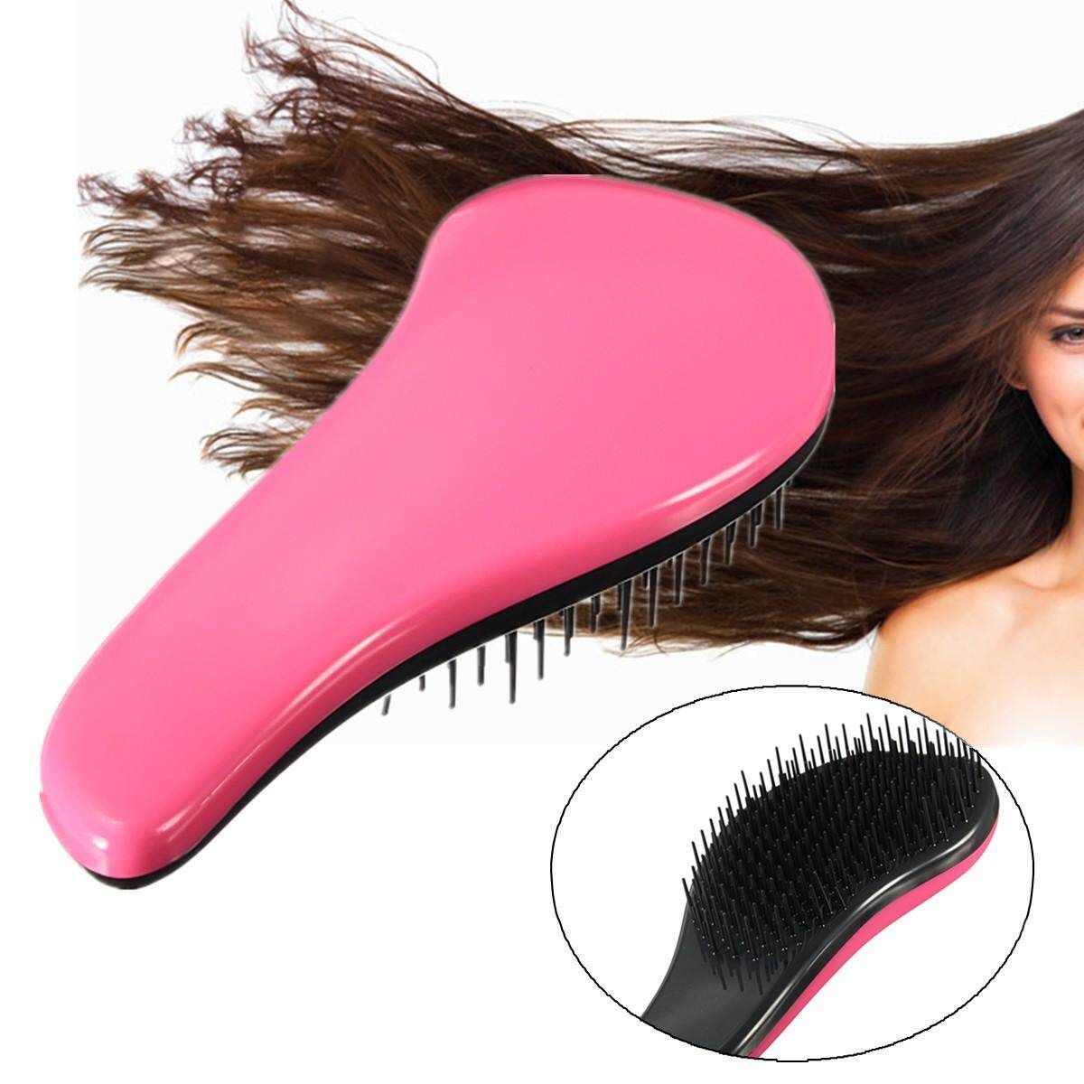 Magic Detangling Handle Tangle Shower Hair Brush Comb Salon Styling Tamer Tool Red