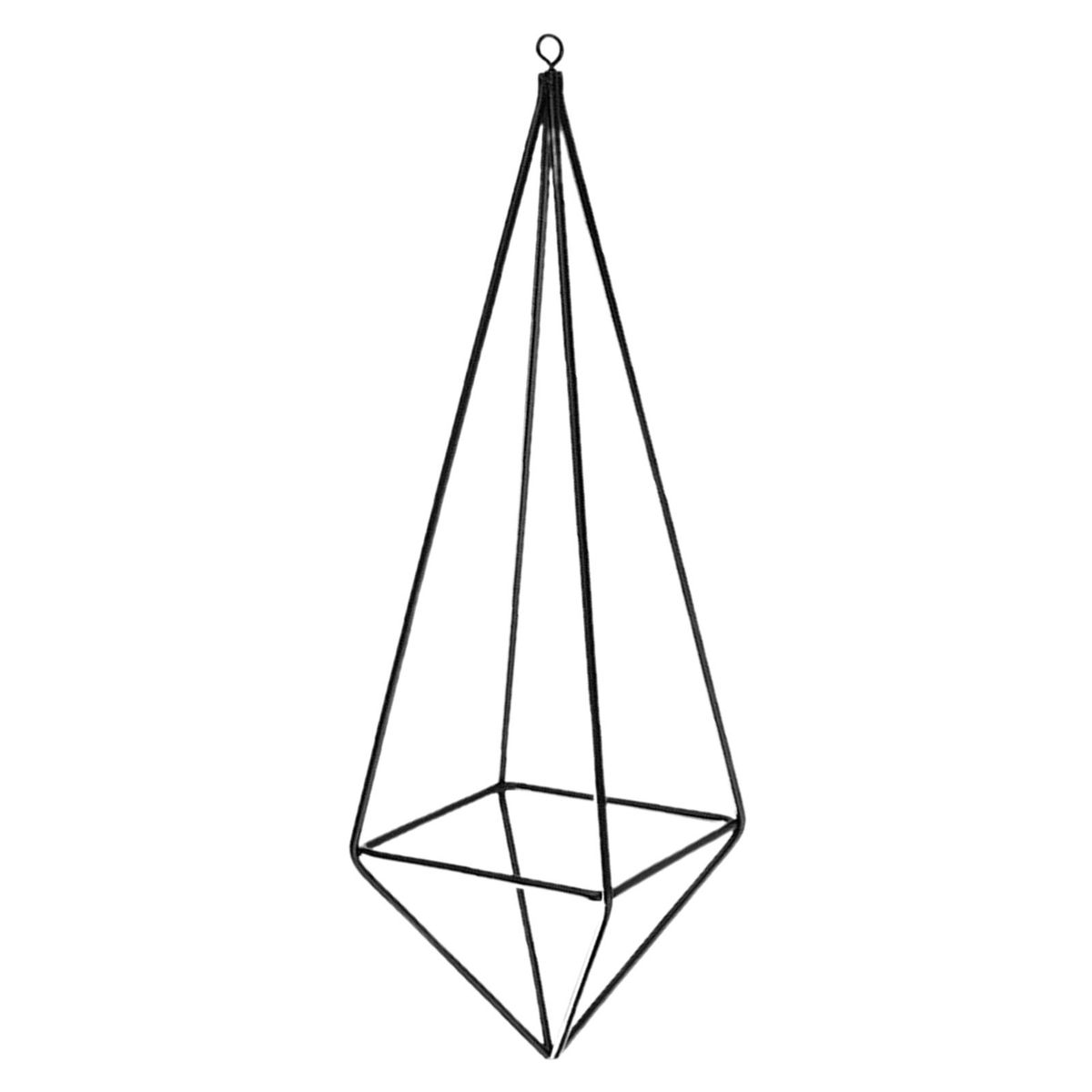 Flower Hanging Rack Modern Air Plants Rack Metal Plants Stand Black