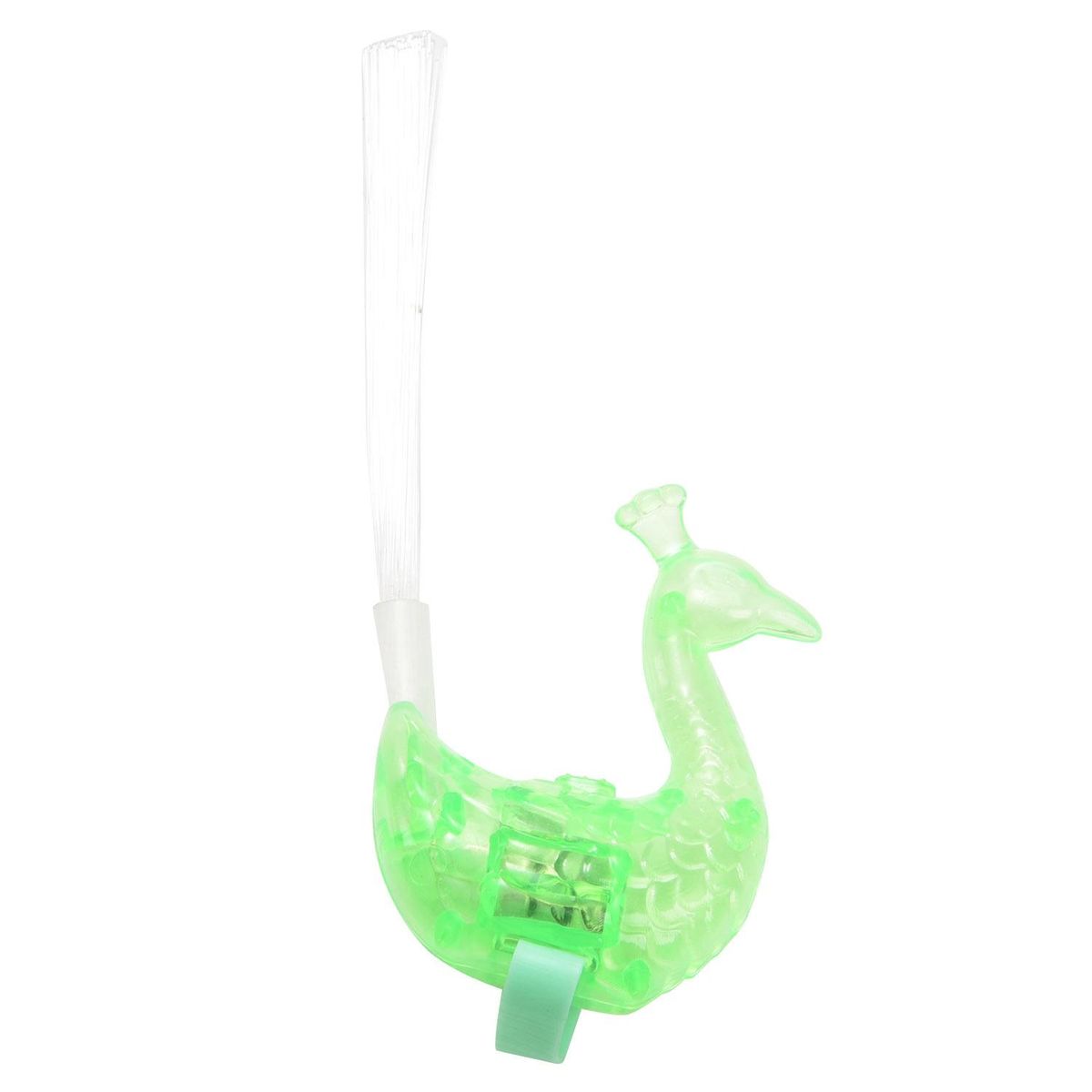 New Novelty LED Flash peacock finger lights kids luminous