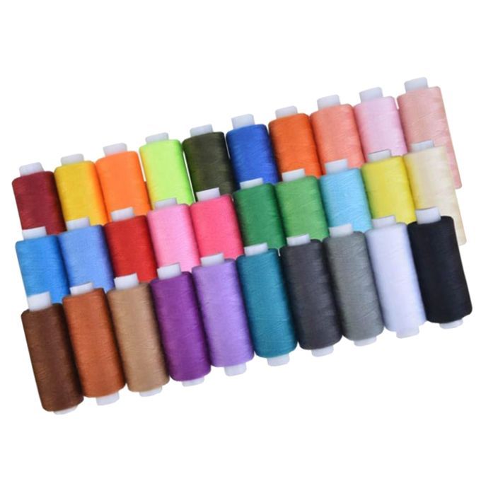 30Pcs  Sewing Thread Spools Set For Fabrics By Hand Machine 250