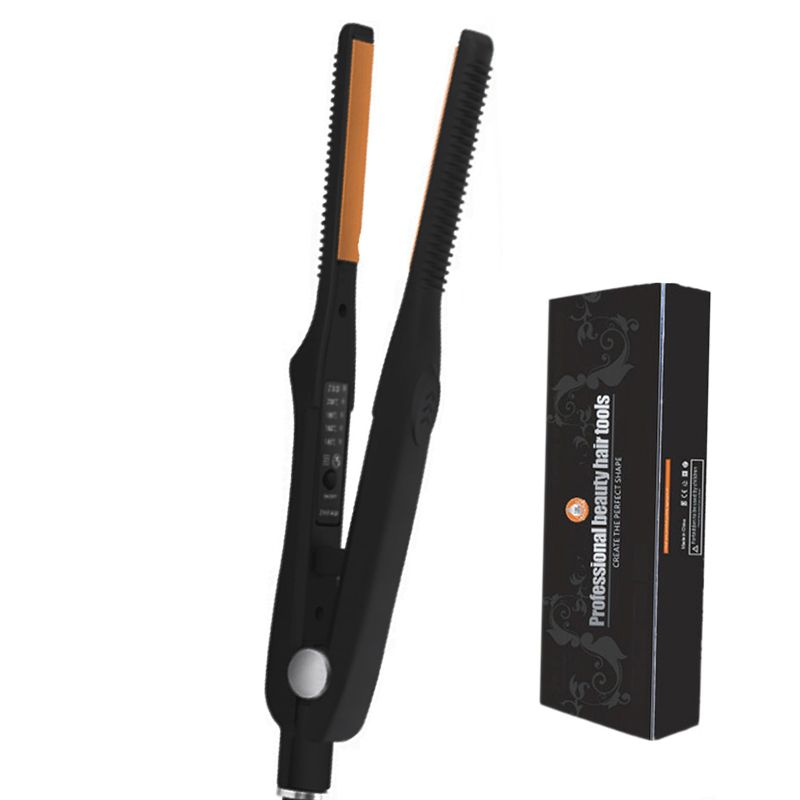 BaByLiss Ultra-thin Hair Straightener Hair Curler Short Hair Mini Hair Straightening Flat  Hair  Straightening Curls Black With Box