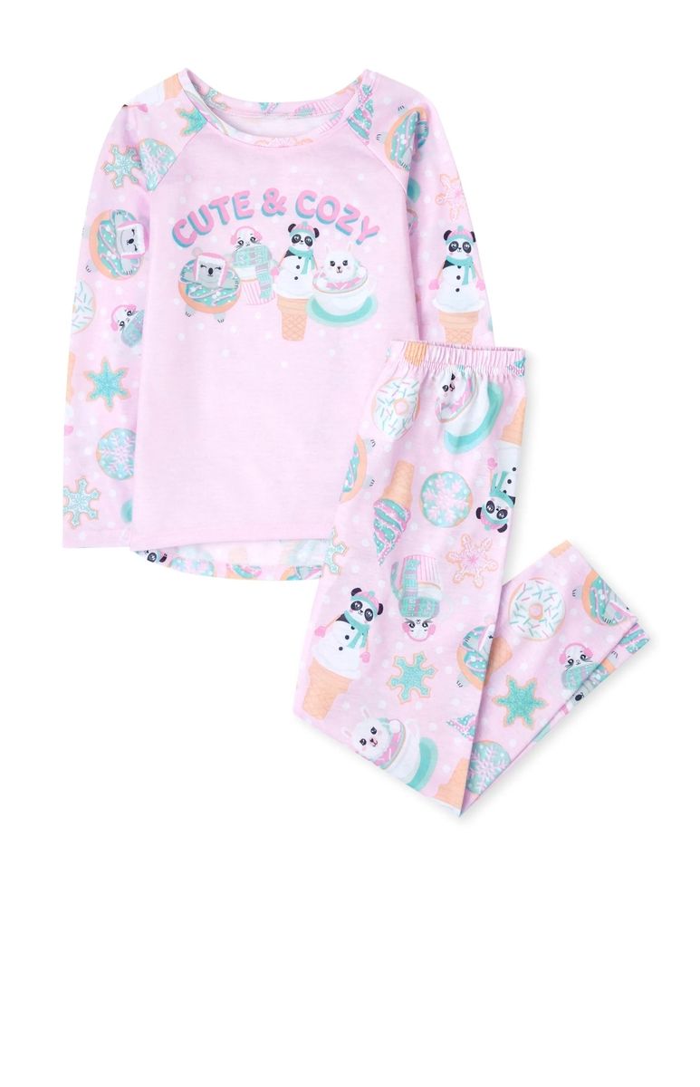 Girls Cute And Cozy Snug Fit Cotton Pyjamas Sleepwear