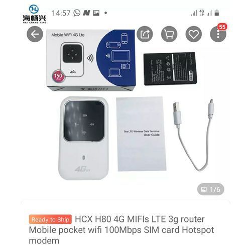 4G LTE Mobile WiFi Portable Hotspot 150Mbps MiFi 2100mAh