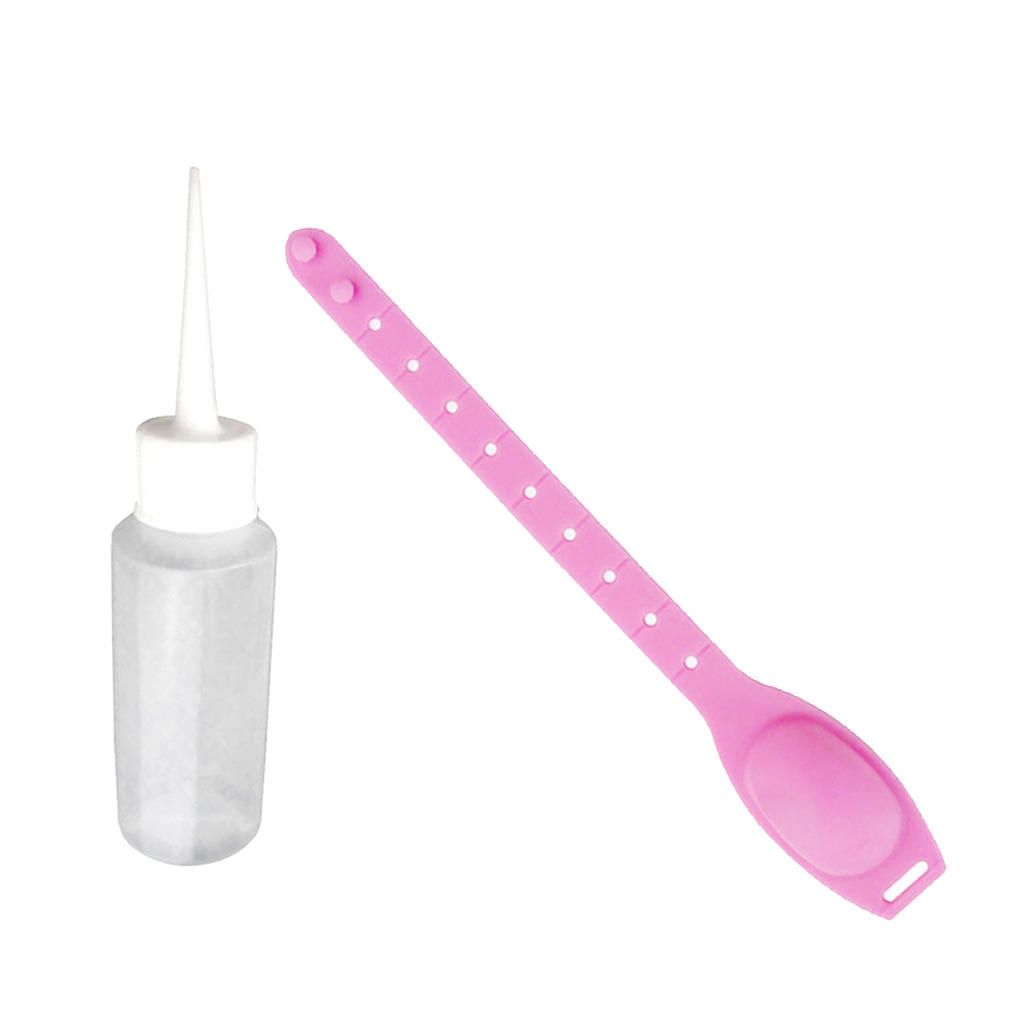Portable Silicone Bracelet Wristband Hand  Dispenser Band & Pink