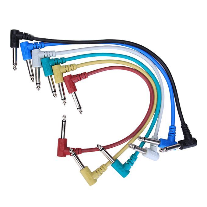 6 X 30cm1ft Effects Guitar FX Pedal Patch Cable Lead AMP Cord 14
