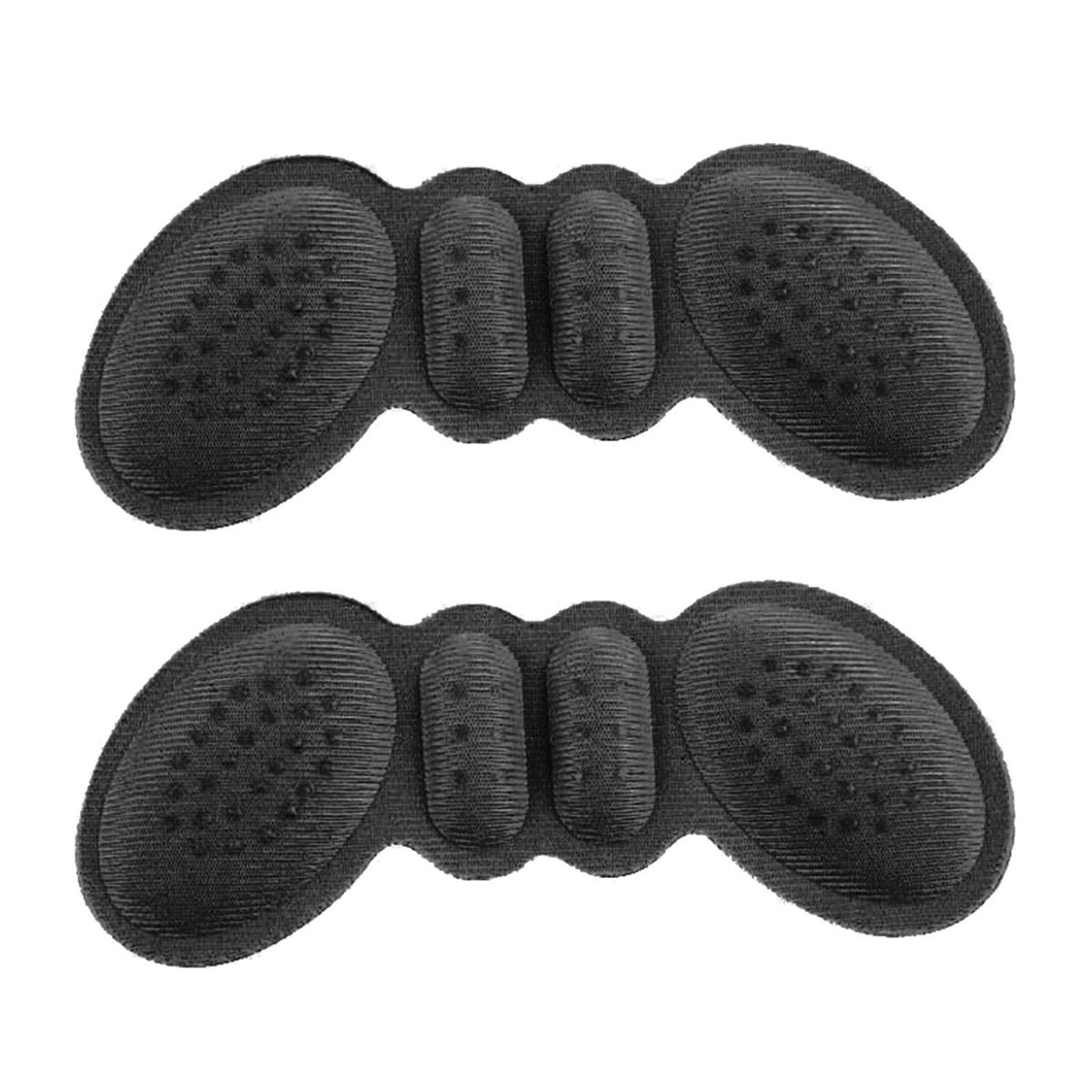 2Pcs Women Butterfly Shape Heel Cushion Pads Anti Black 3mm Thick