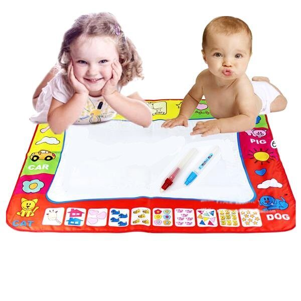 Toys Water Drawing Mat For Children Writing Doodle & Magic Pens 80X60cm