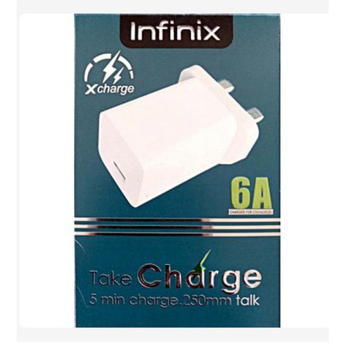 6A Infinix Super Fast Charger For All Smartphones- White