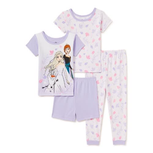 Girls Frozen Cotton Snug Fit Pyjamas