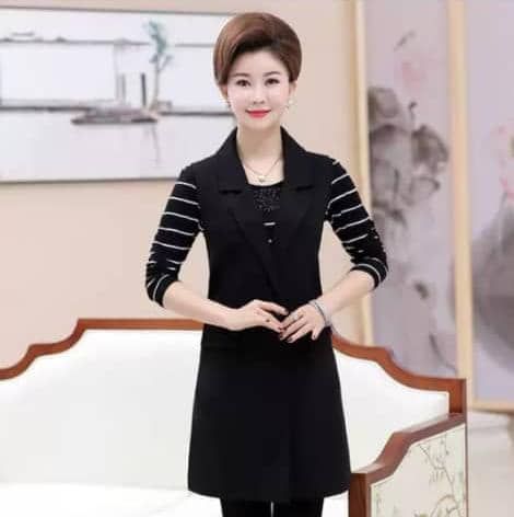 Ladies Kimono Jacket- Black