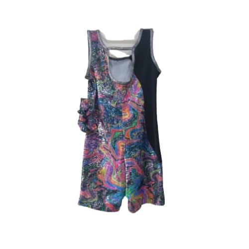 Baby Girl's Playsuit- Multicolor