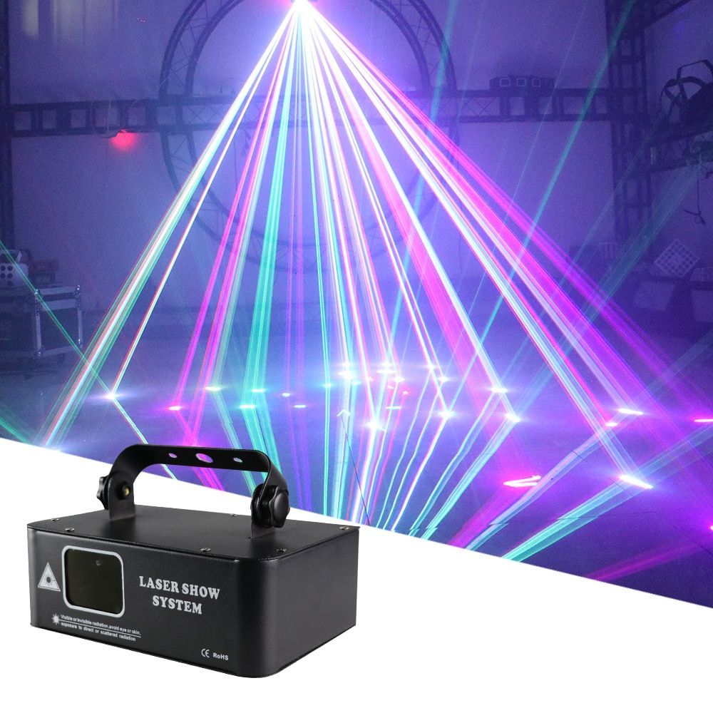 RGB Single Head Full Color Scanning Laser Projector Disco Stage Effect Pattern Laser