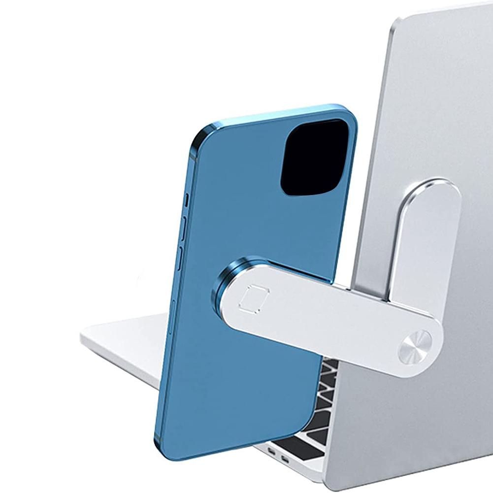 Magnetic Laptop Phone Holder, Adjustable Laptop Cell Phone