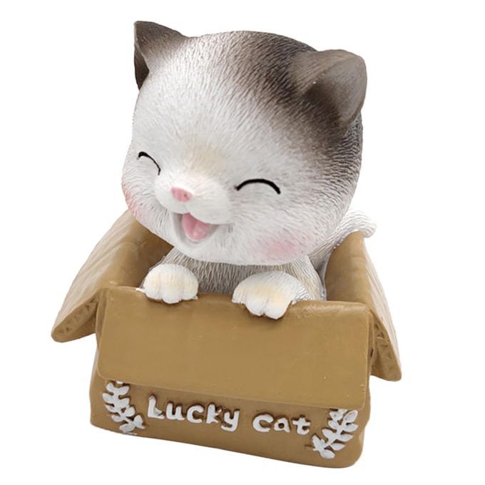 Nodding Lucky Cat Shaking Head Doll Bobbing Animal Pet Toys Car Auto