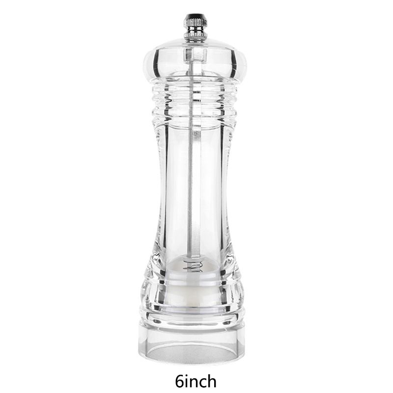 （6inch）Salt And Pepper Grinder Pepper Mill With Ceramic Grinder For Himalayan Salt, Sea Salt, Peppercorn GRE