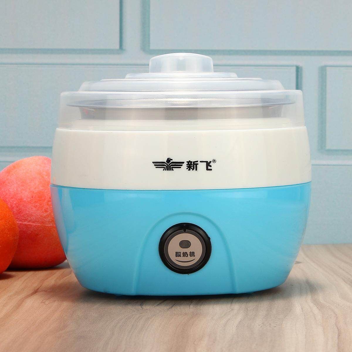 Stainless Steel Electronic Automatic Yogurt Maker Container Machine DIY 220V NEW Blue