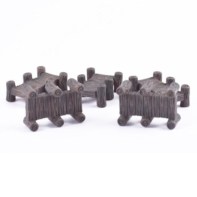 5Pieces Miniature Fairy Garden Resin Bridge