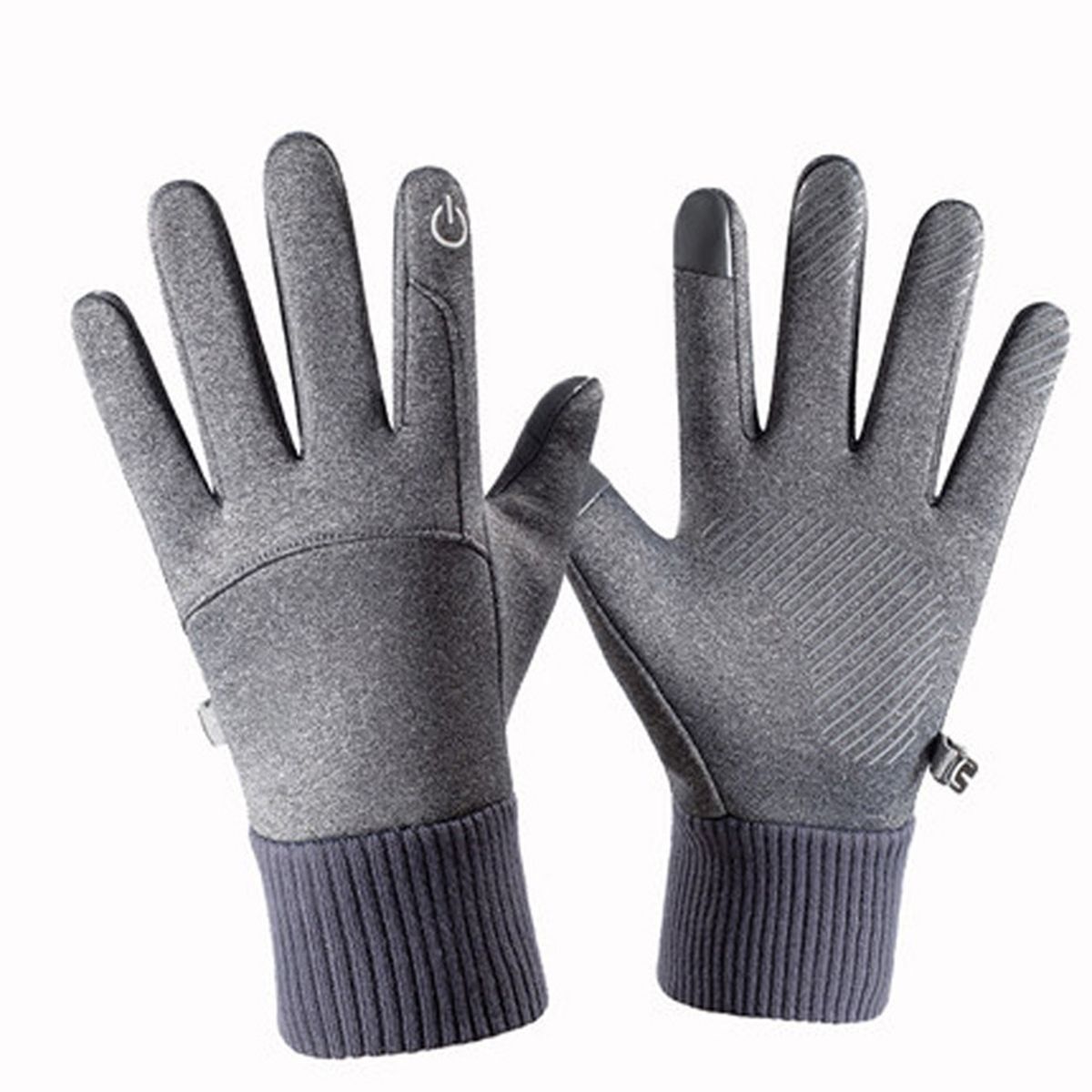 Winter Warm Waterproof Windproof Non-Slip Touch-Linen Grey