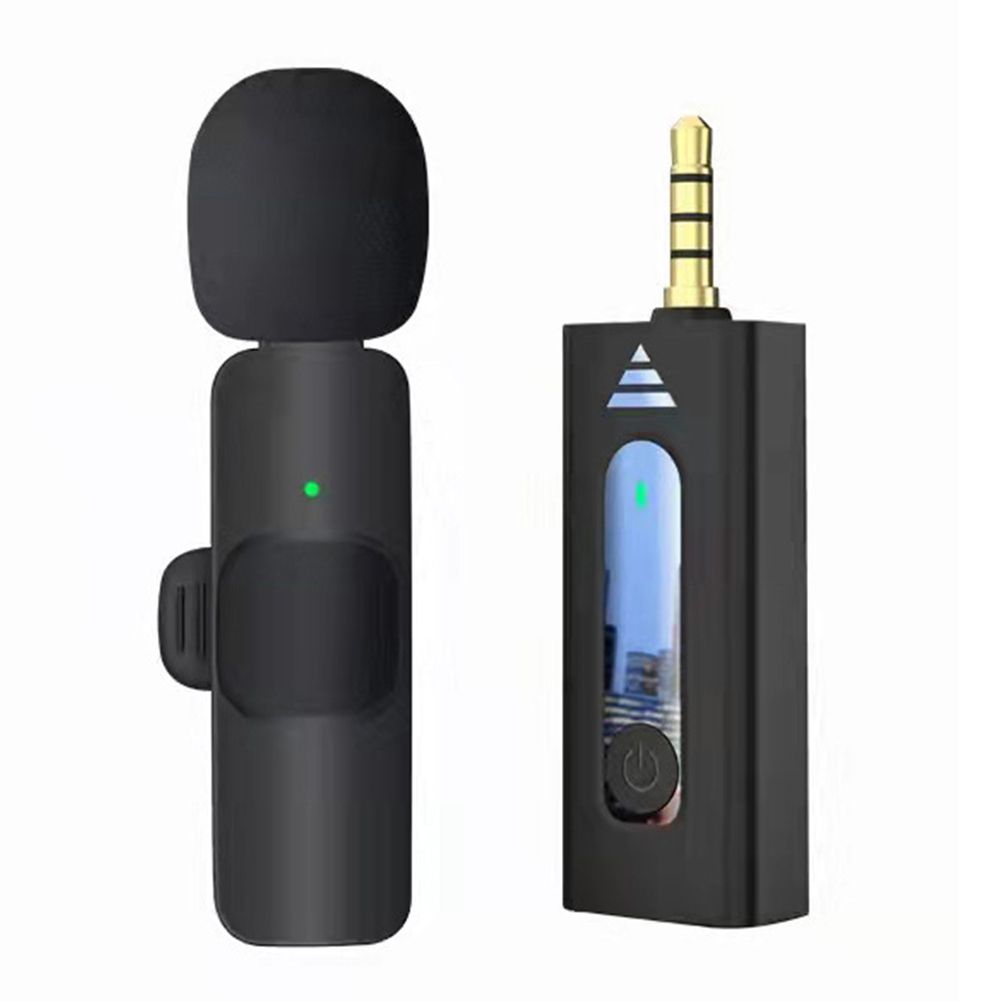 Mini Lavalier Microphone Noise Reduction Wireless Microphone 3.5mm Hole Receiver Type-c Charger For Home Live Singing Supplies
