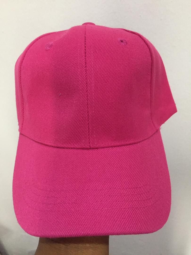 Plain Unisex Face Cap - Pink