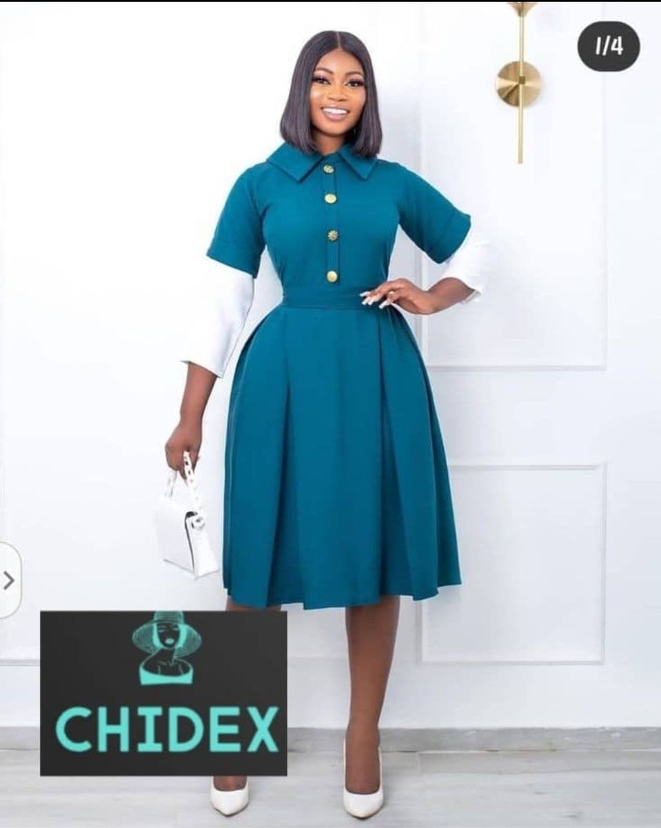 Simple Elegant Ladies Fitted Gown