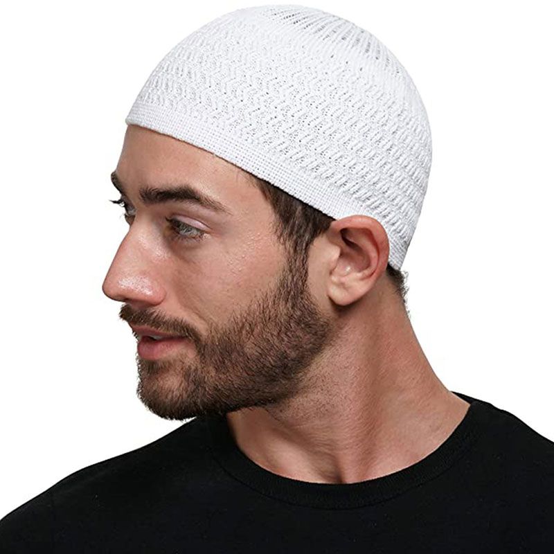 Unisex Beanies Cap Winter Knitted Muslim Men Prayer Hats