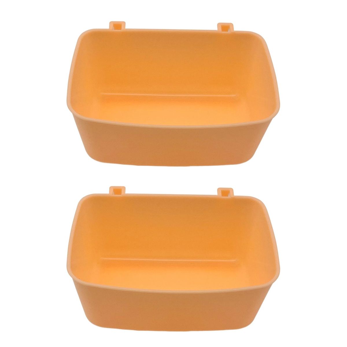 Pet Bowl with Rounded Edge Strong Durable Pet Bowl Orange