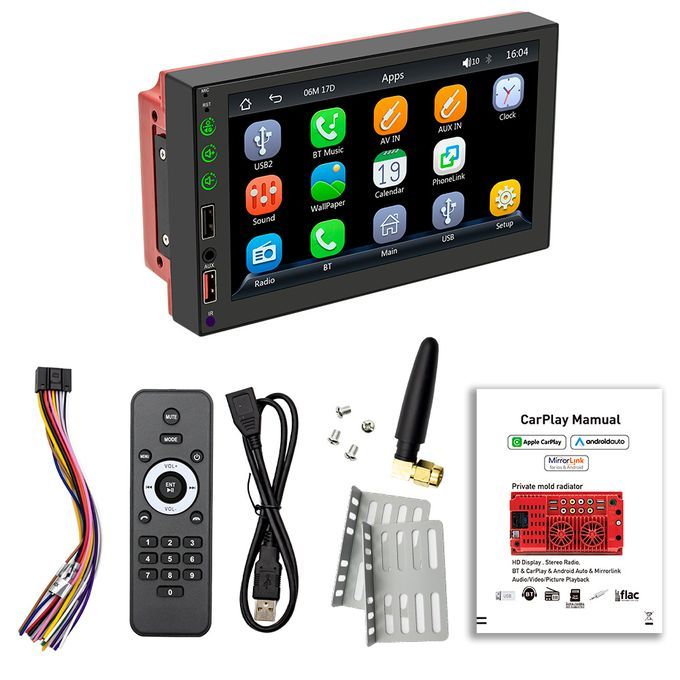 7 Inch Car Stereo MP5 Player BT FM/AM Radio Receiver With