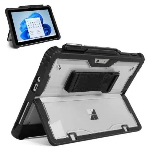 Transparent Shockproof Defender Case With Pen Holder For Microsoft Surface Pro 4-5-6-7