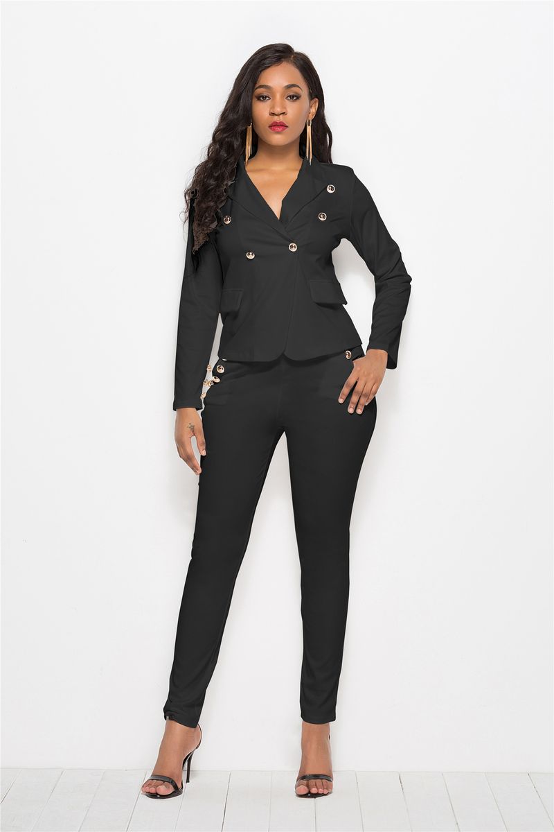 Women's 2 Piece Office Blazer Pant Suits
